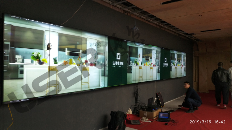 生活家家具展厅整体升级之大屏液晶拼接屏方案完成