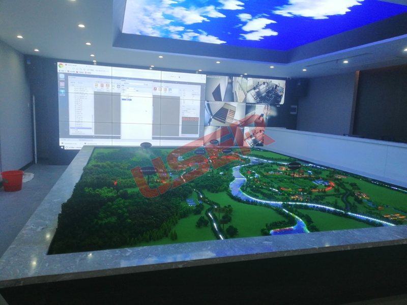 安庆怀宁县智慧农业产业园55寸液晶拼接屏项目竣工